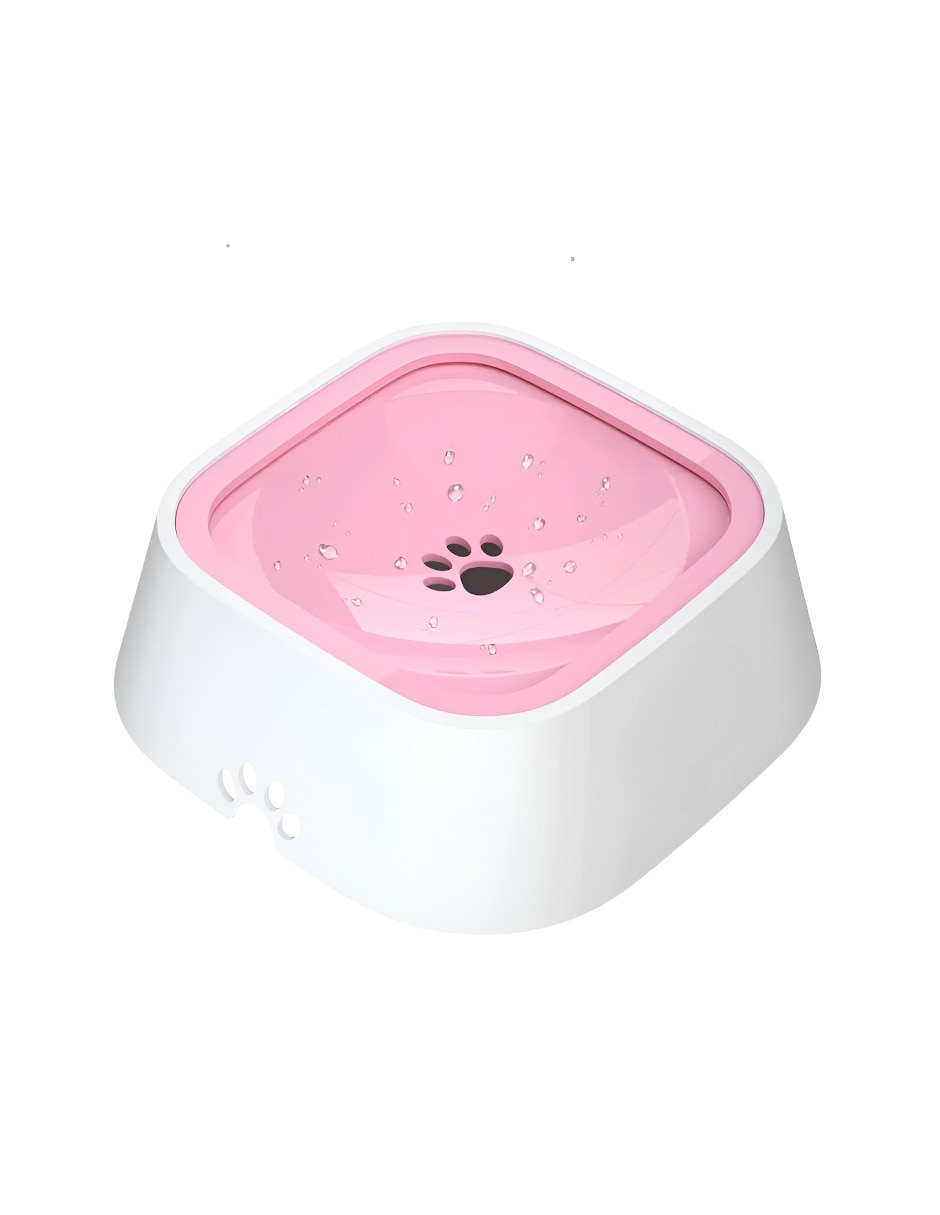 Bebedero transparente para perro