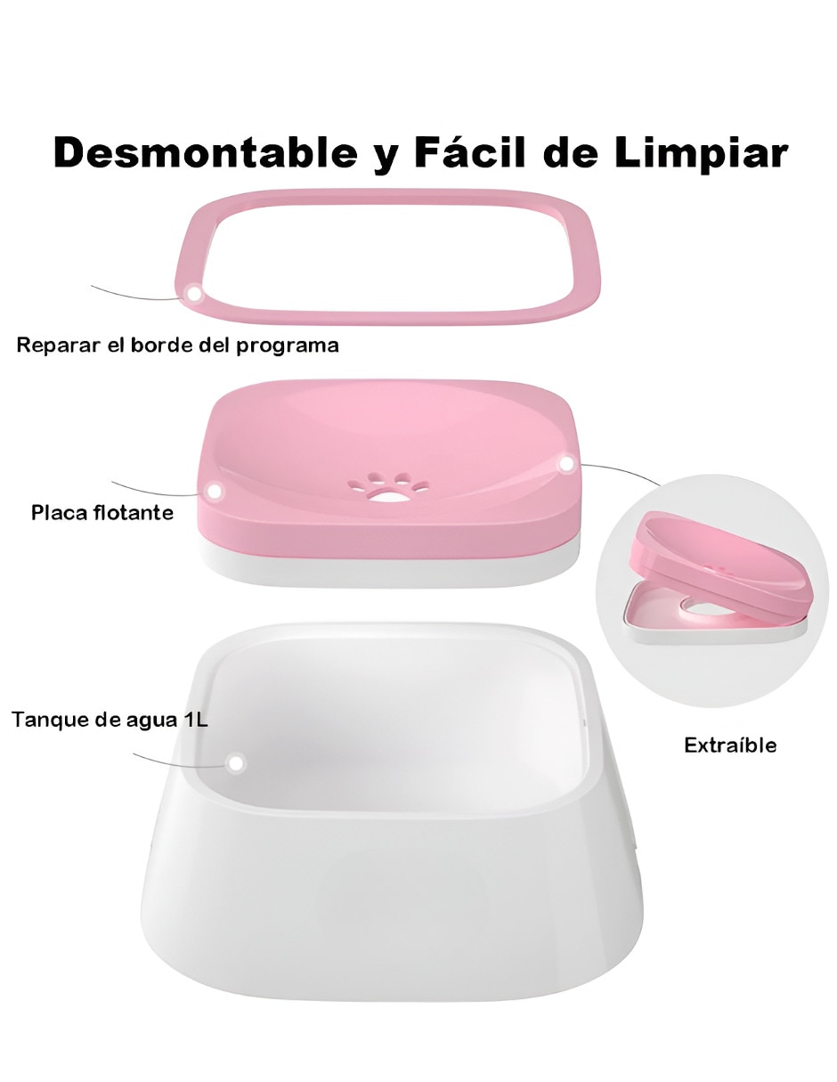 Bebedero transparente para perro 2
