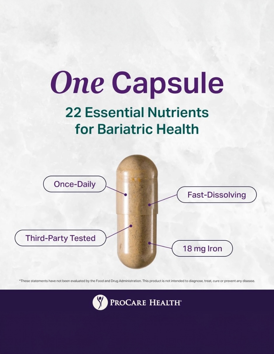 Multivitamínico Bariátrico 18 mg Hierro Bienestar 30 Cápsulas 7