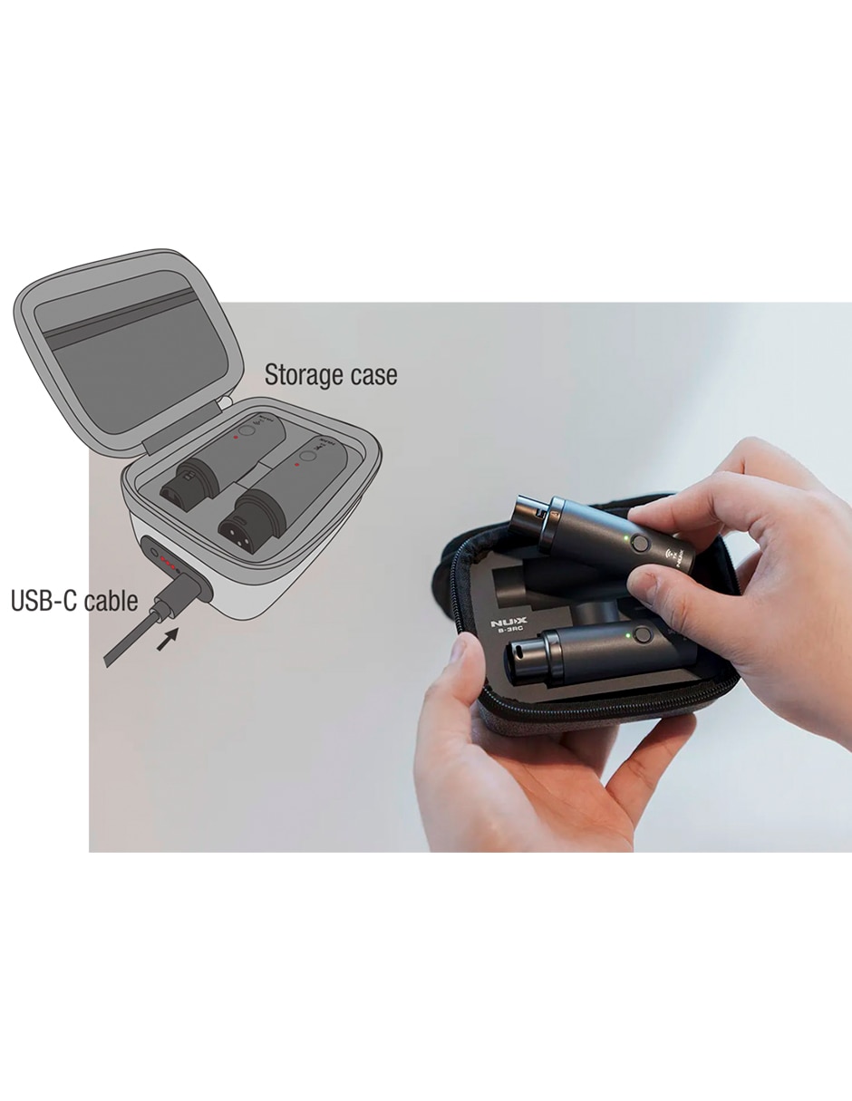 Set micrófono Sistema Inalámbrico para Micrófono B-3RC Inalámbrica