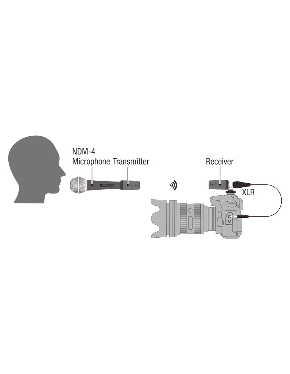 Set micrófono Sistema Inalámbrico para Micrófono B-3RC Inalámbrica 5
