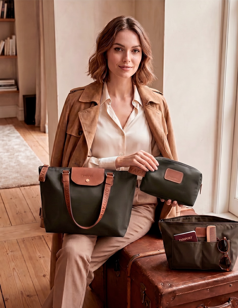 Bolsa tote de nylon para mujer 4