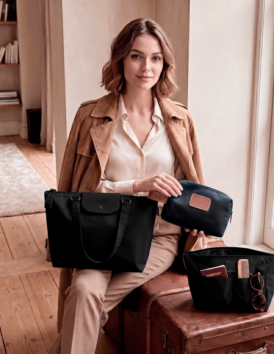 Bolsa tote longvoyage de nylon para mujer