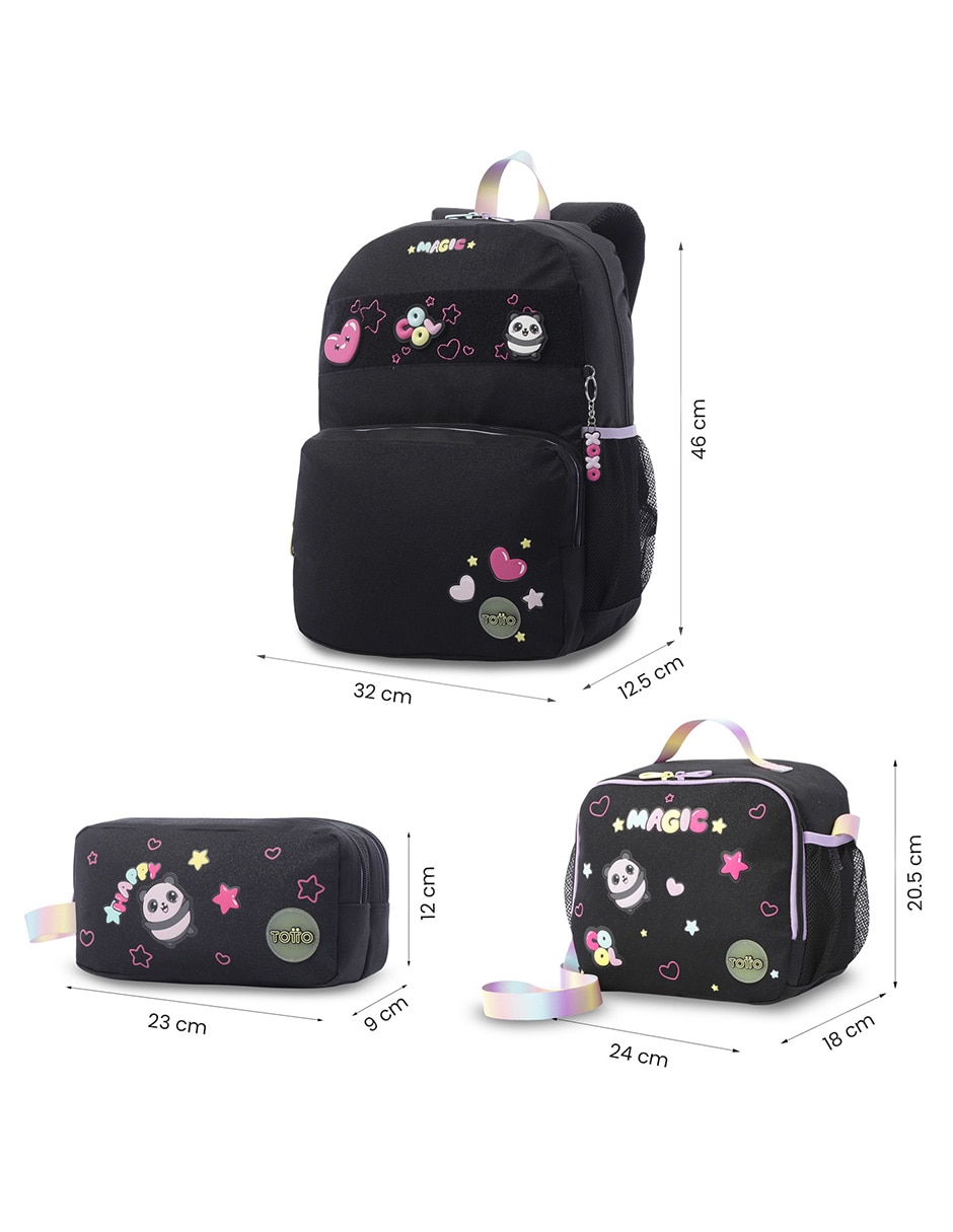 Set mochila Totto para niña