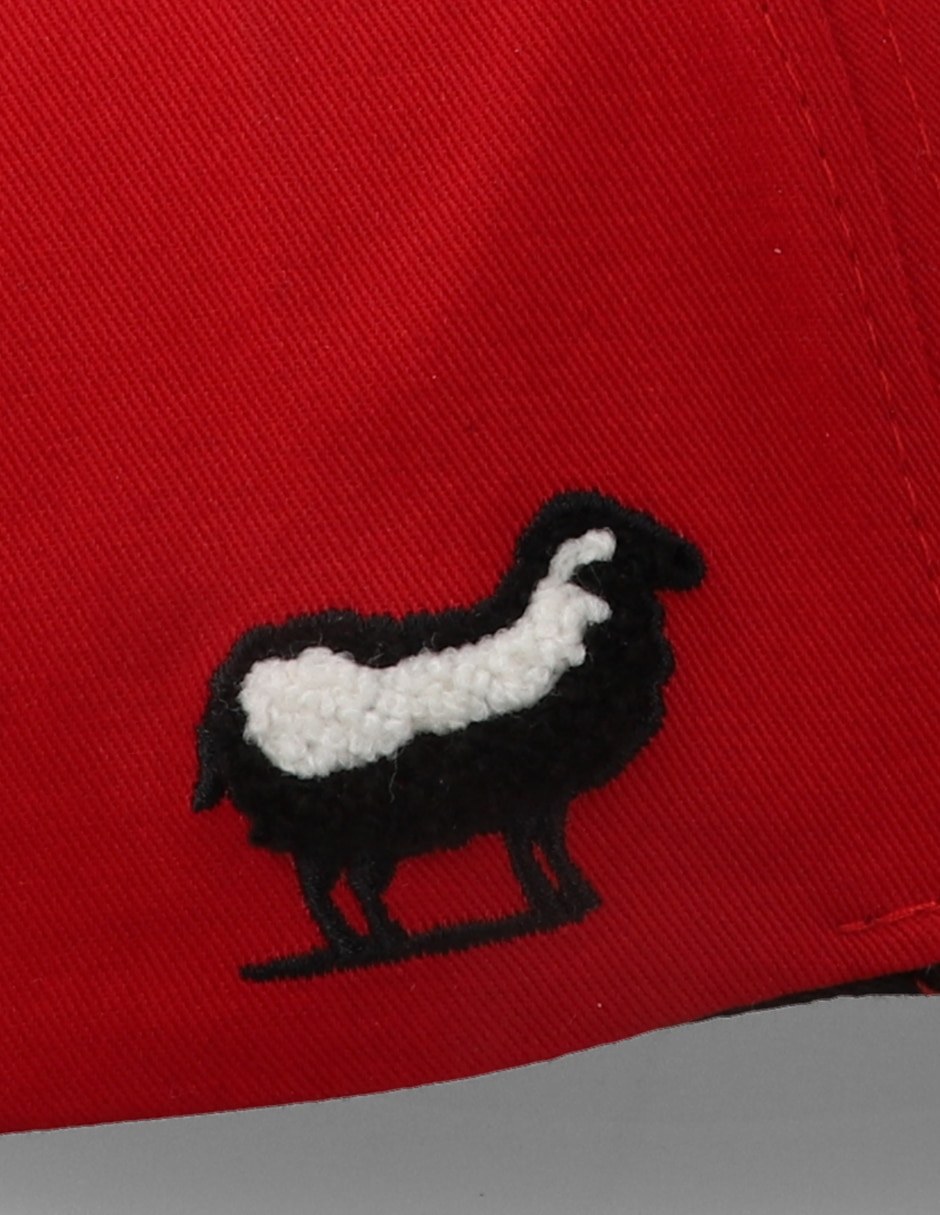 Gorra visera curva snapback Mr Kash The Lost Sheep Rojo Unitalla para adulto 4
