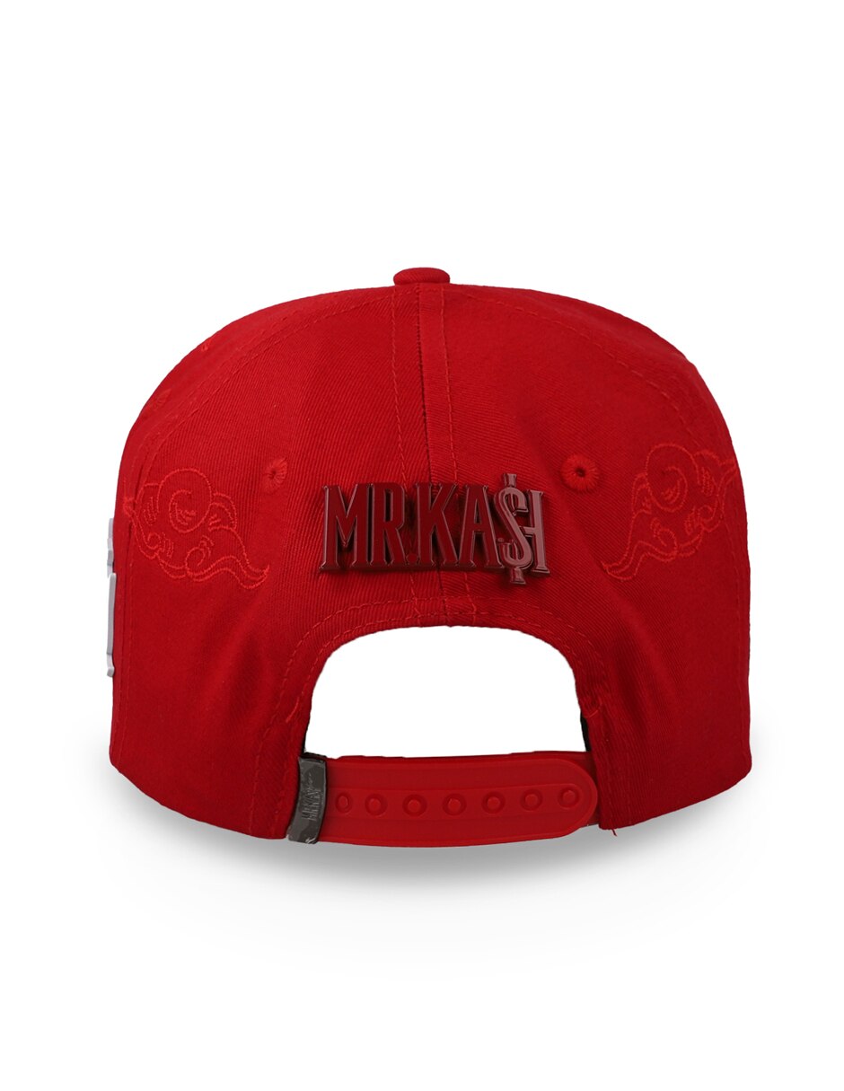 Gorra visera curva snapback Mr Kash California Dreamin Rojo Unitalla para adulto 2