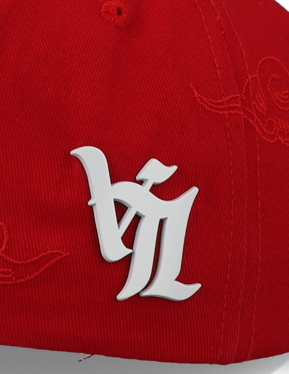Gorra visera curva snapback Mr Kash California Dreamin Rojo Unitalla para adulto 4
