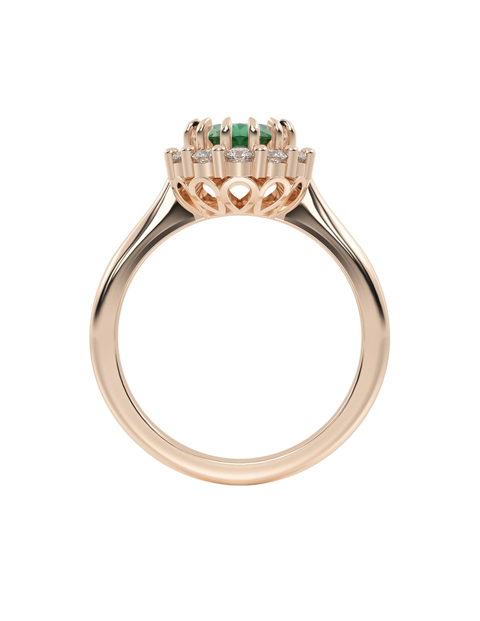 Anillo de compromiso de oro 14 k 5
