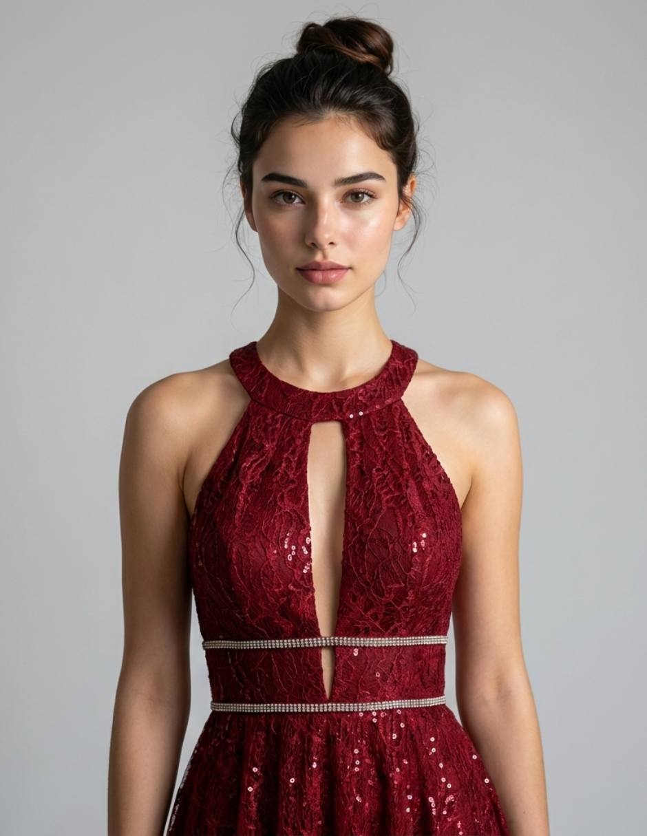Vestido largo fiesta maniju para mujer