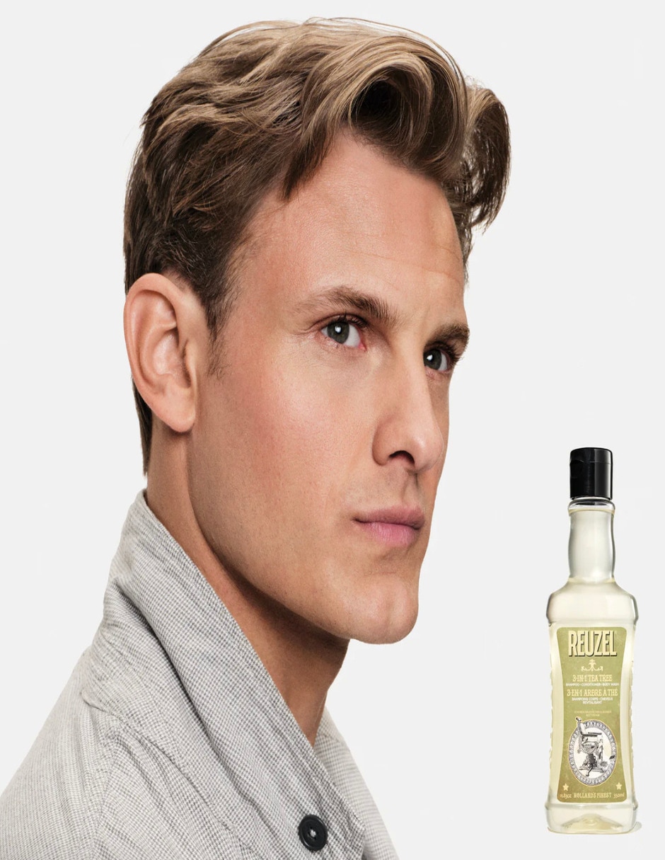 Shampoo para cabello 3-in-1 Tea Tree Shampoo 350ml Reuzel Línea de lavado y bienestar