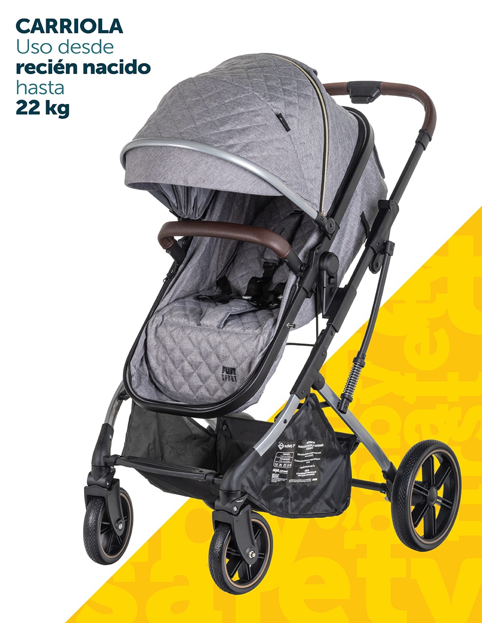Carriola Travel system Fun Sport Safety 1st pegable