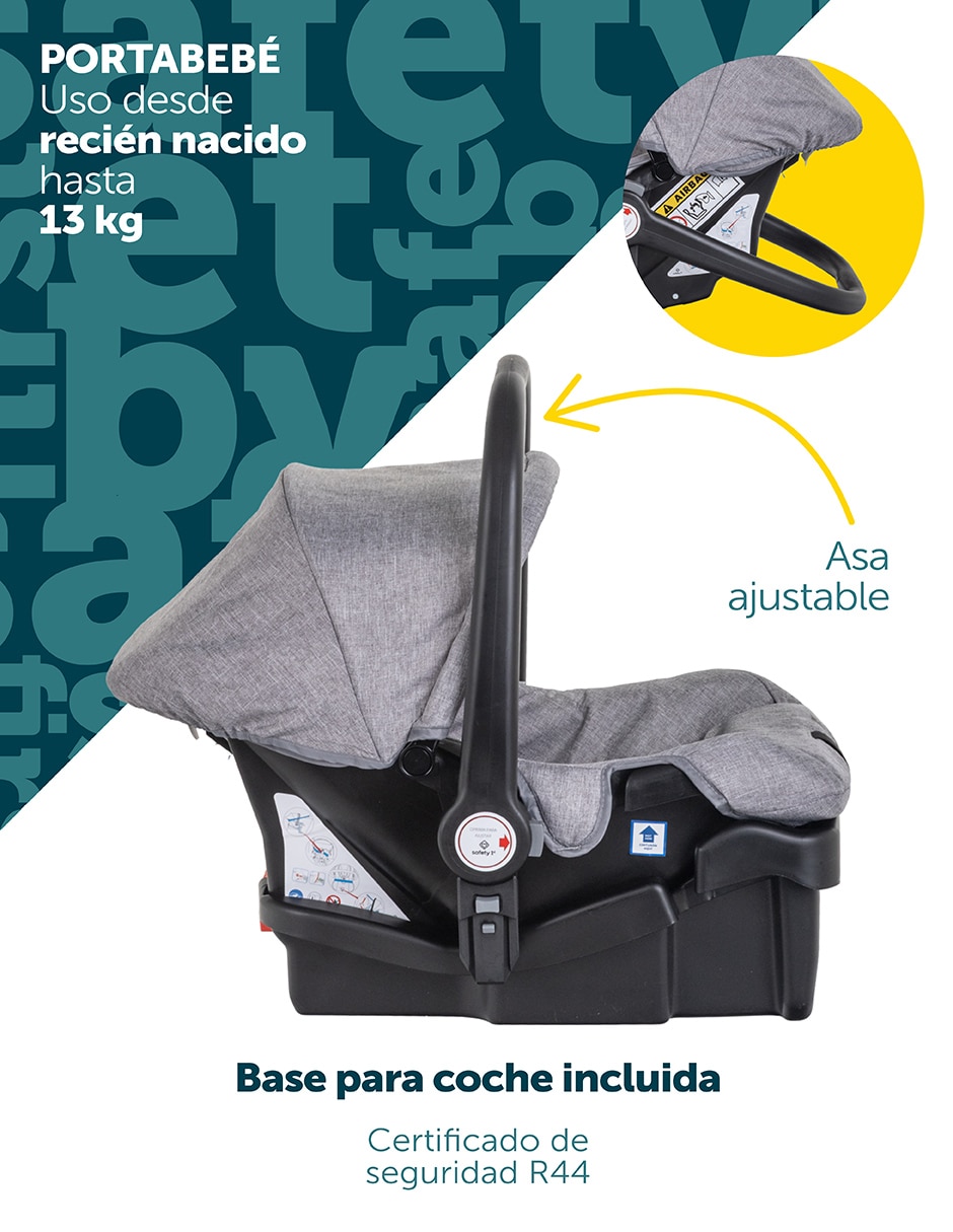 Carriola Travel system Fun Sport Safety 1st pegable