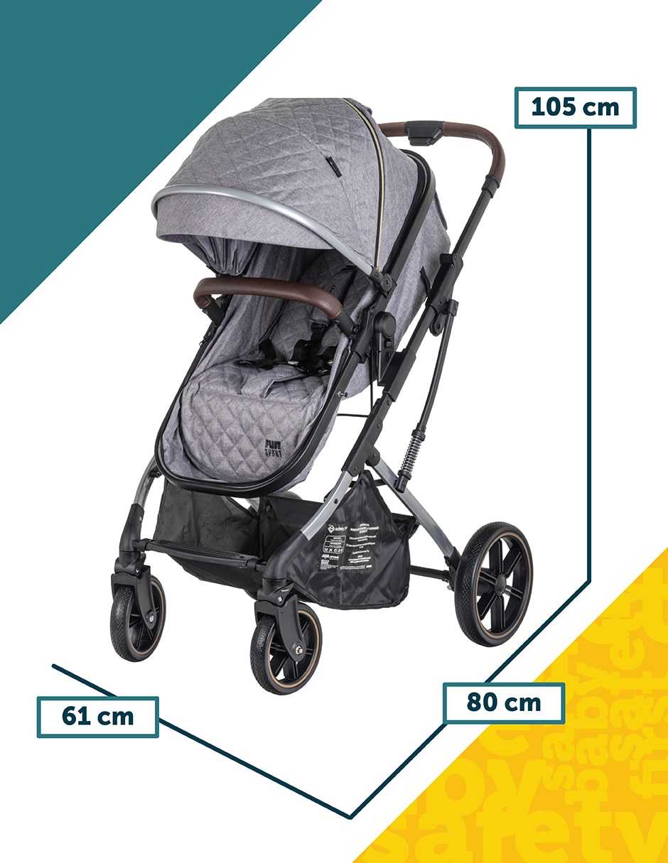 Carriola Travel system Fun Sport Safety 1st pegable