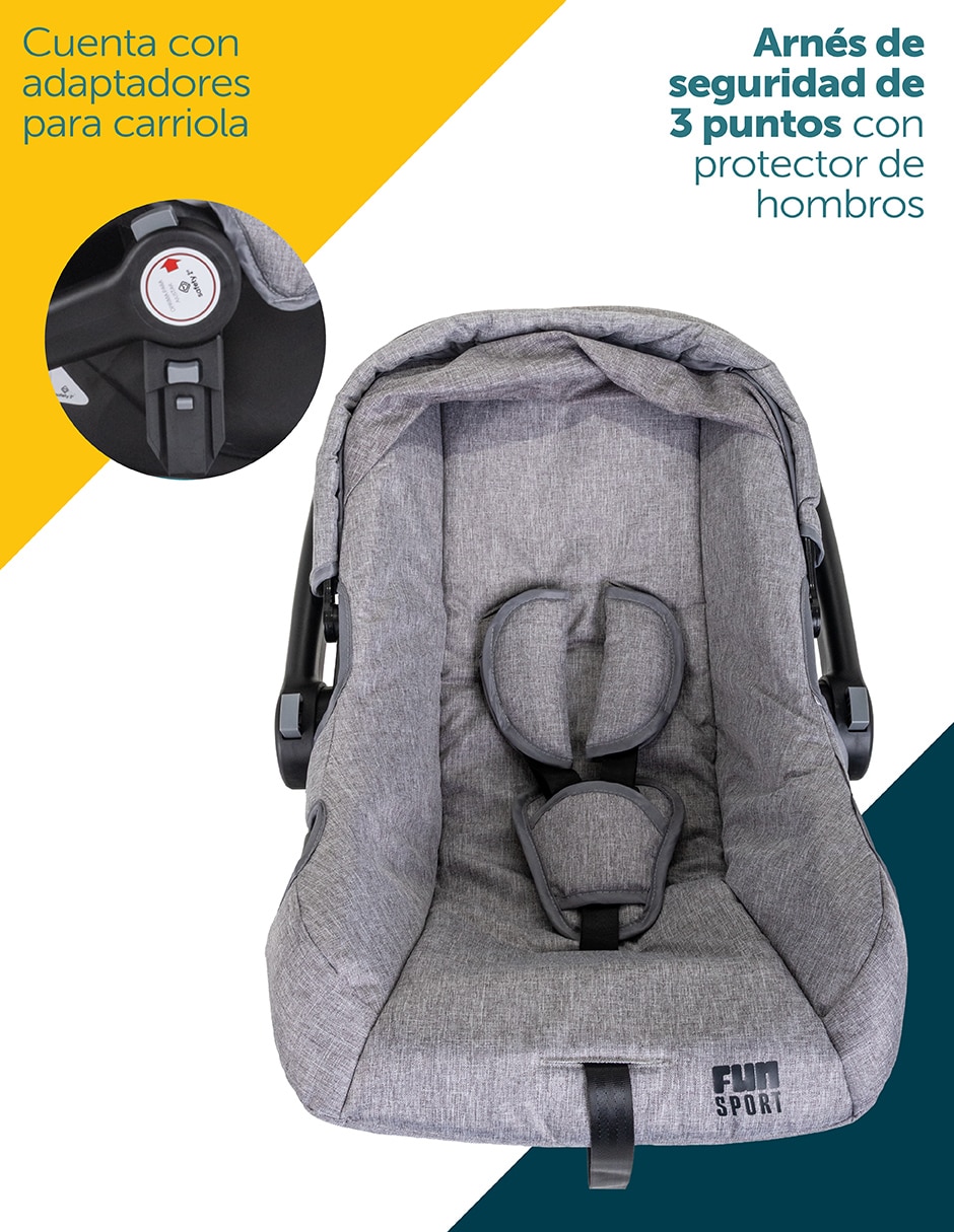 Carriola Travel system Fun Sport Safety 1st pegable