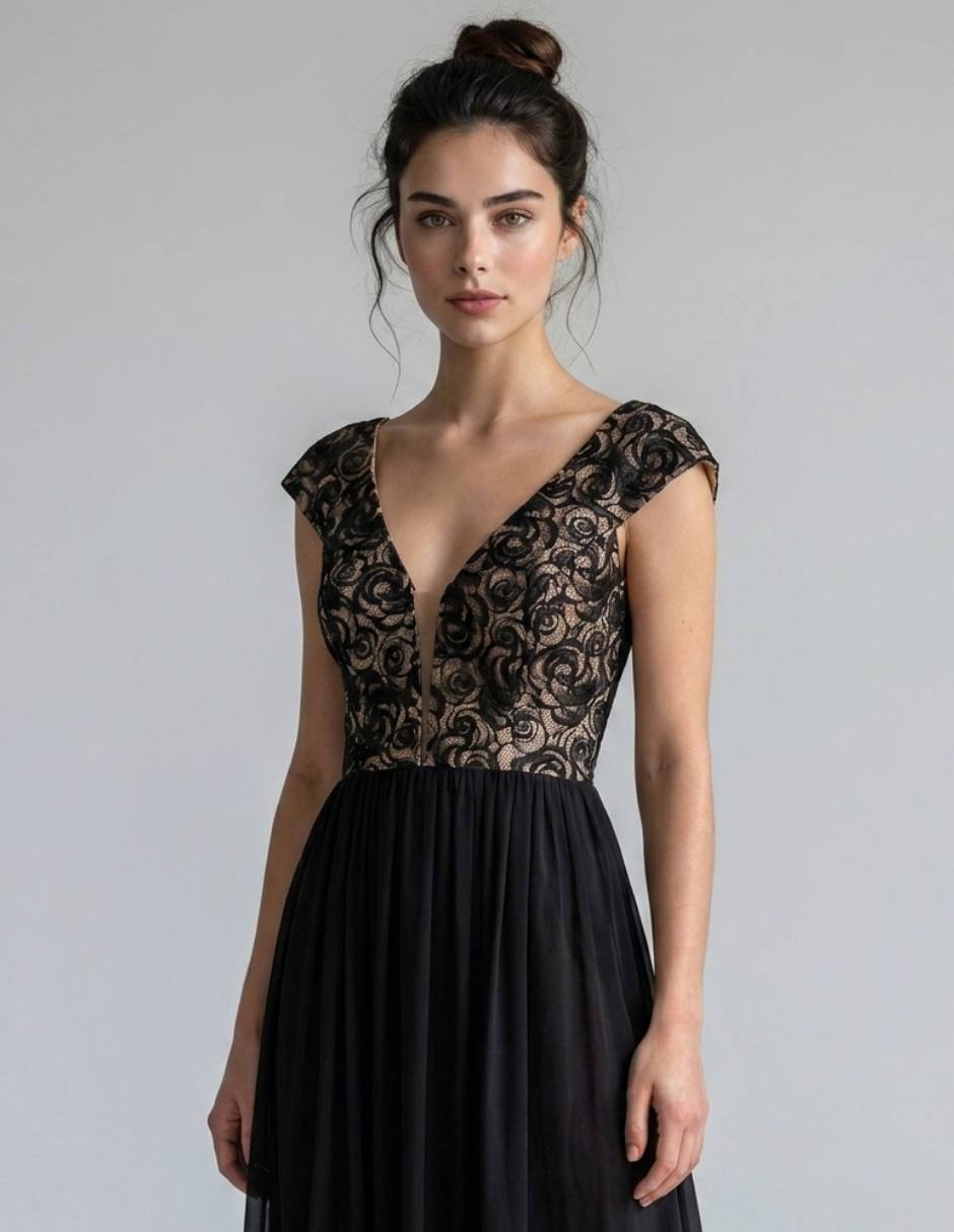 Vestido largo fiesta para mujer 4