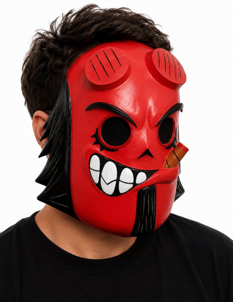 Máscara para disfraz de Demonio 3
