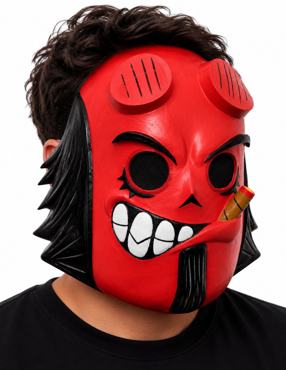 Máscara para disfraz de Demonio 4
