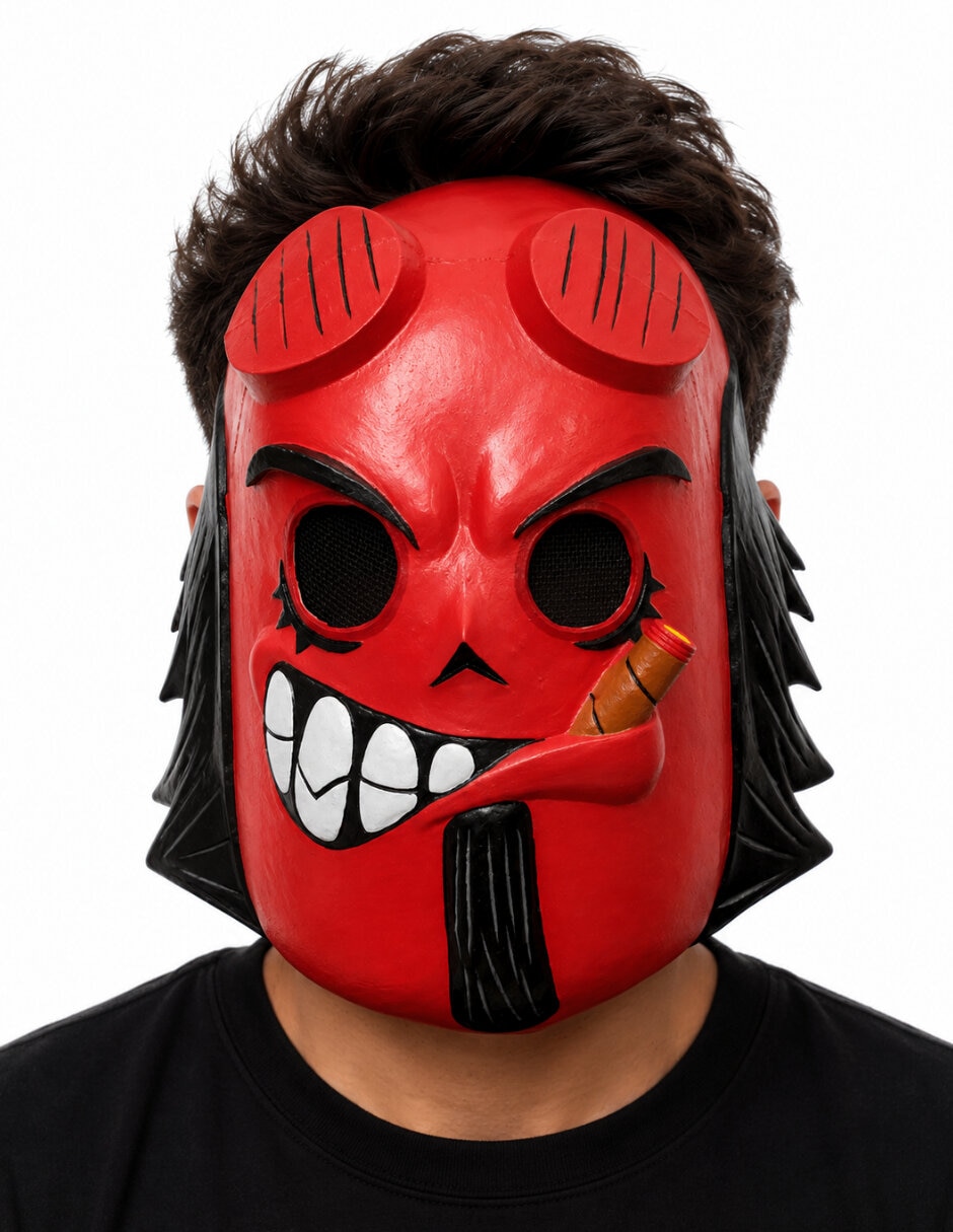 Máscara para disfraz de Demonio 5