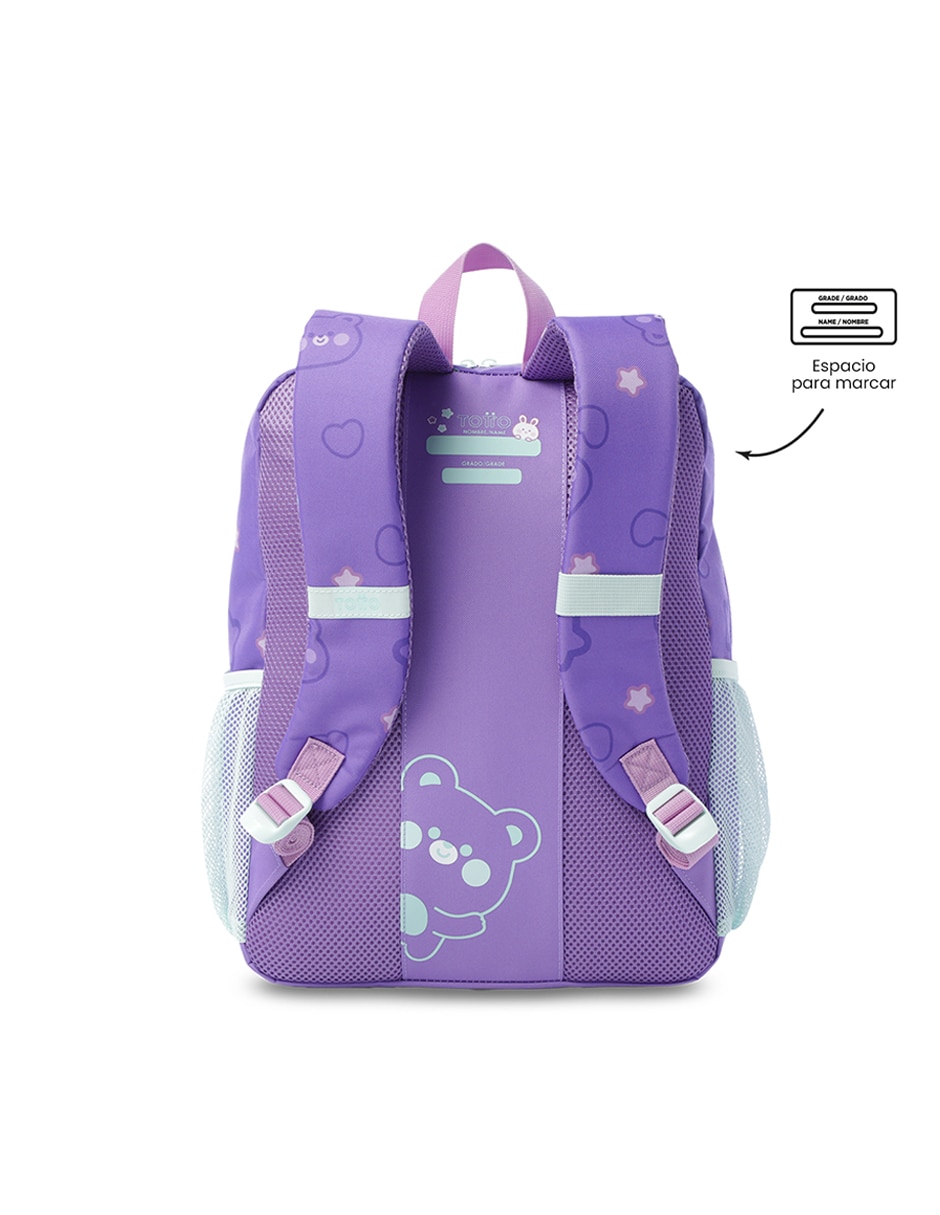 Set mochila ecolar Friends Party M para niña 11