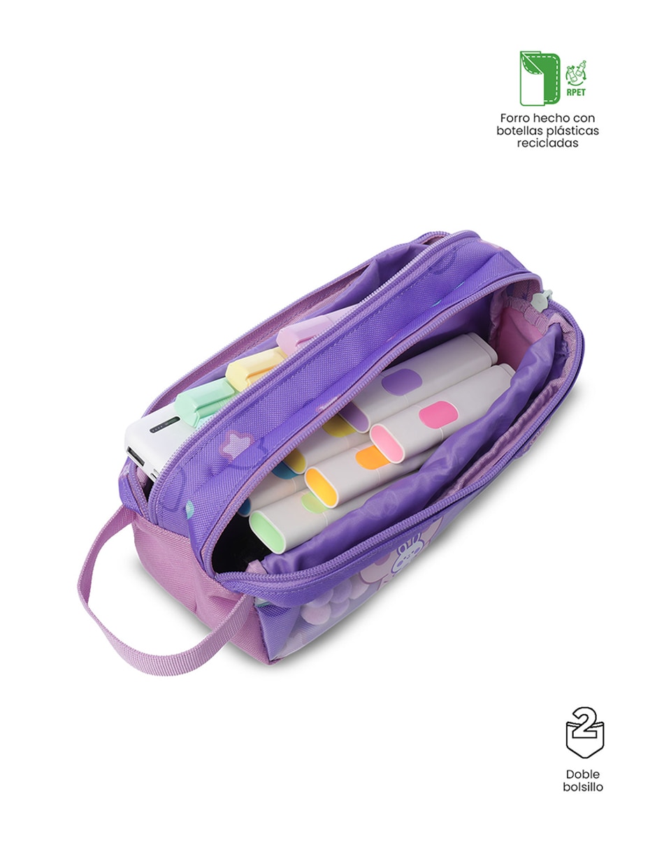 Set mochila ecolar Friends Party M para niña 2