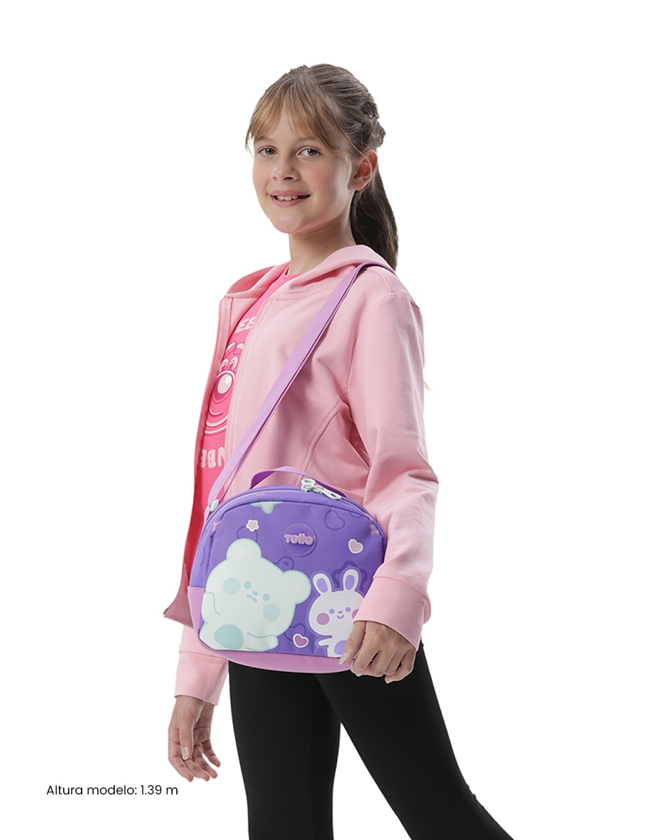 Set mochila ecolar Friends Party M para niña 9