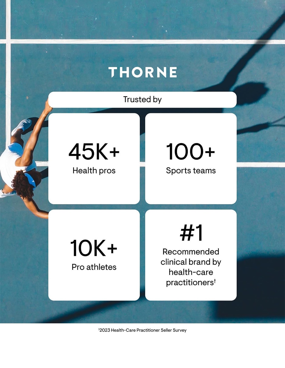 Thorne Hierro Bisglicinato 25 mg Bienestar Nutricional 60 Cápsulas