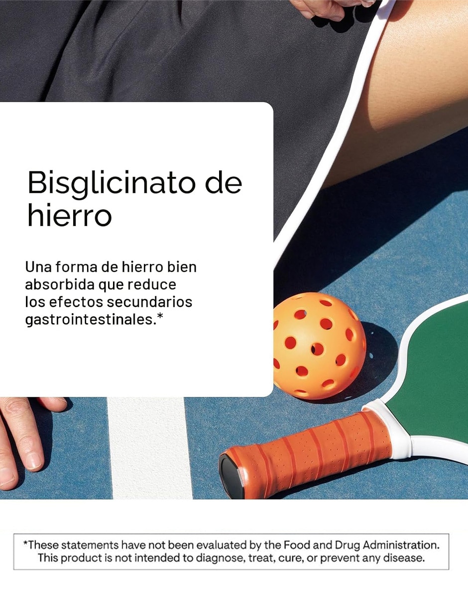 Thorne Hierro Bisglicinato 25 mg Bienestar Nutricional 60 Cápsulas