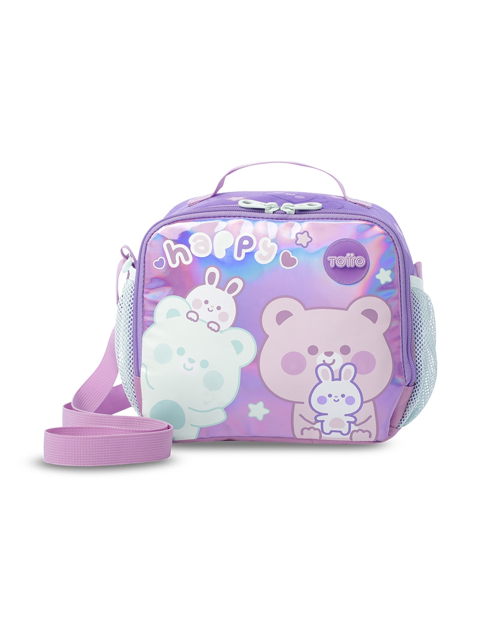 Set mochila escolar Totto Friends Party L para niña