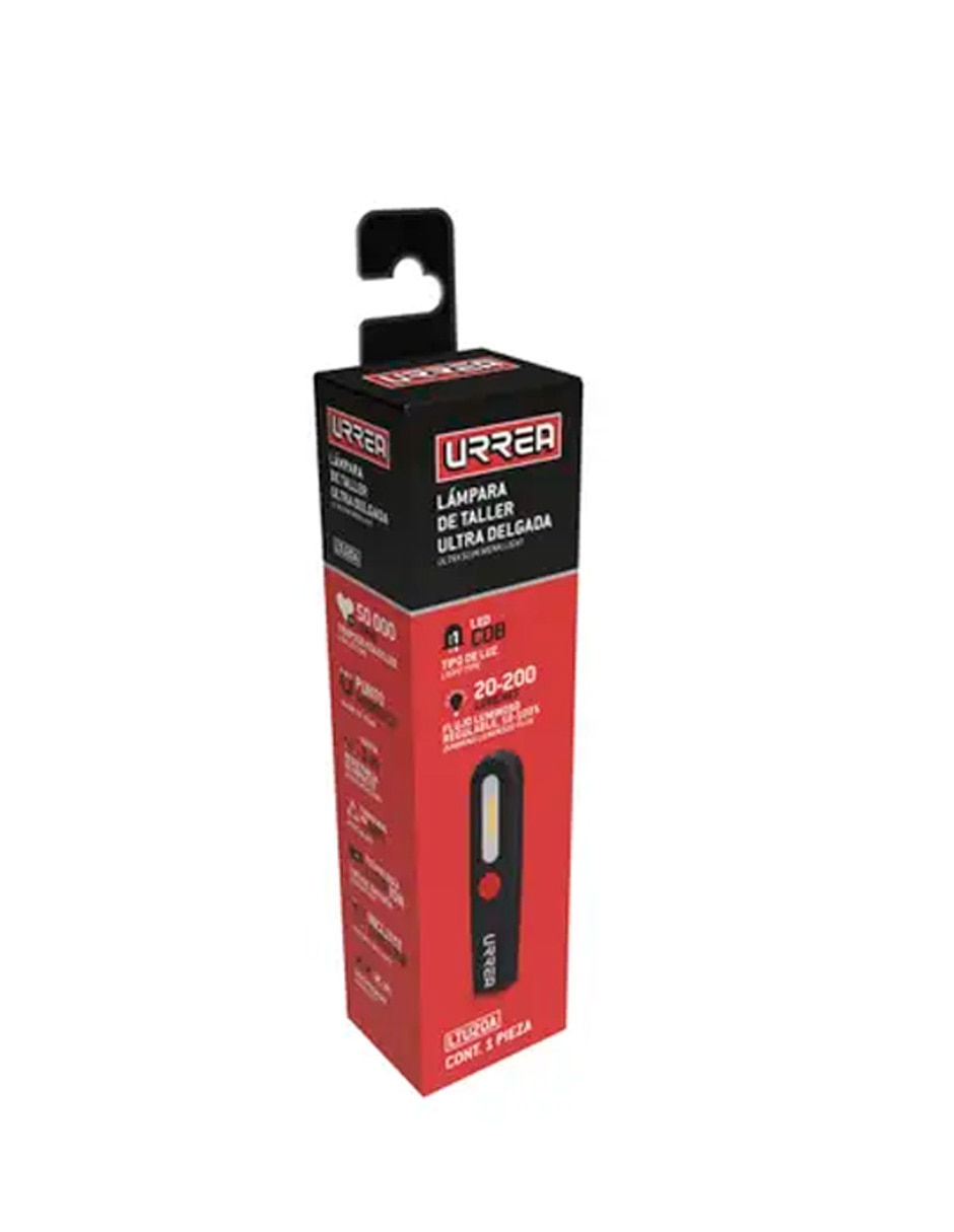 Linterna de trabajo Urrea Lámpara de LED para taller ultra delgada