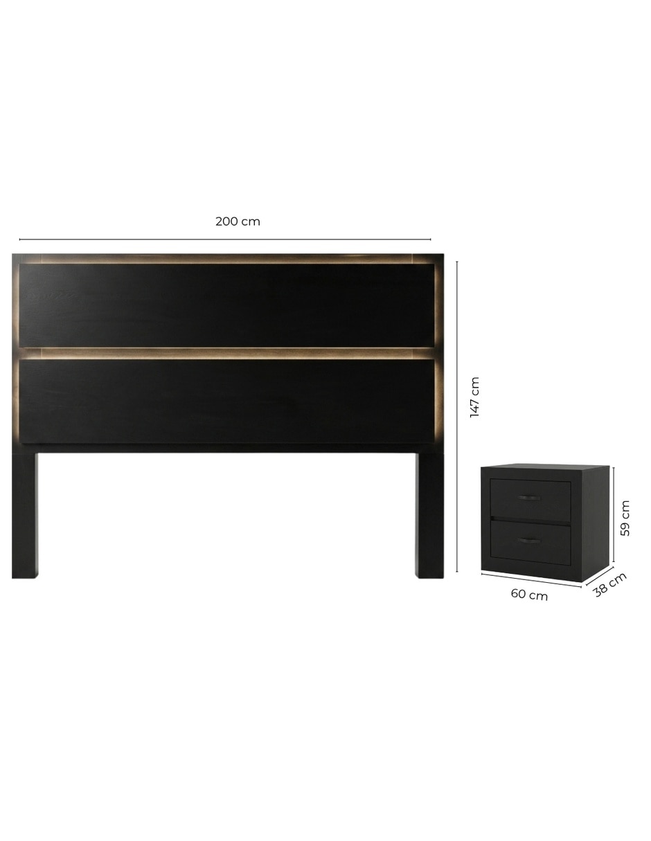 Set cabecera de melamina 9