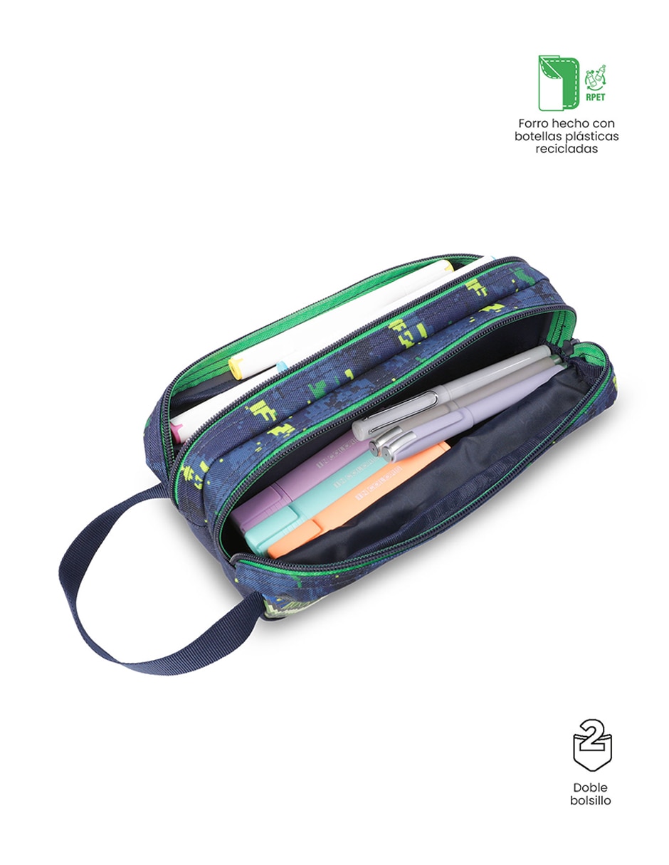 Set mochila escolar Dinosaurios Totto Combo Digisaurio L para niño