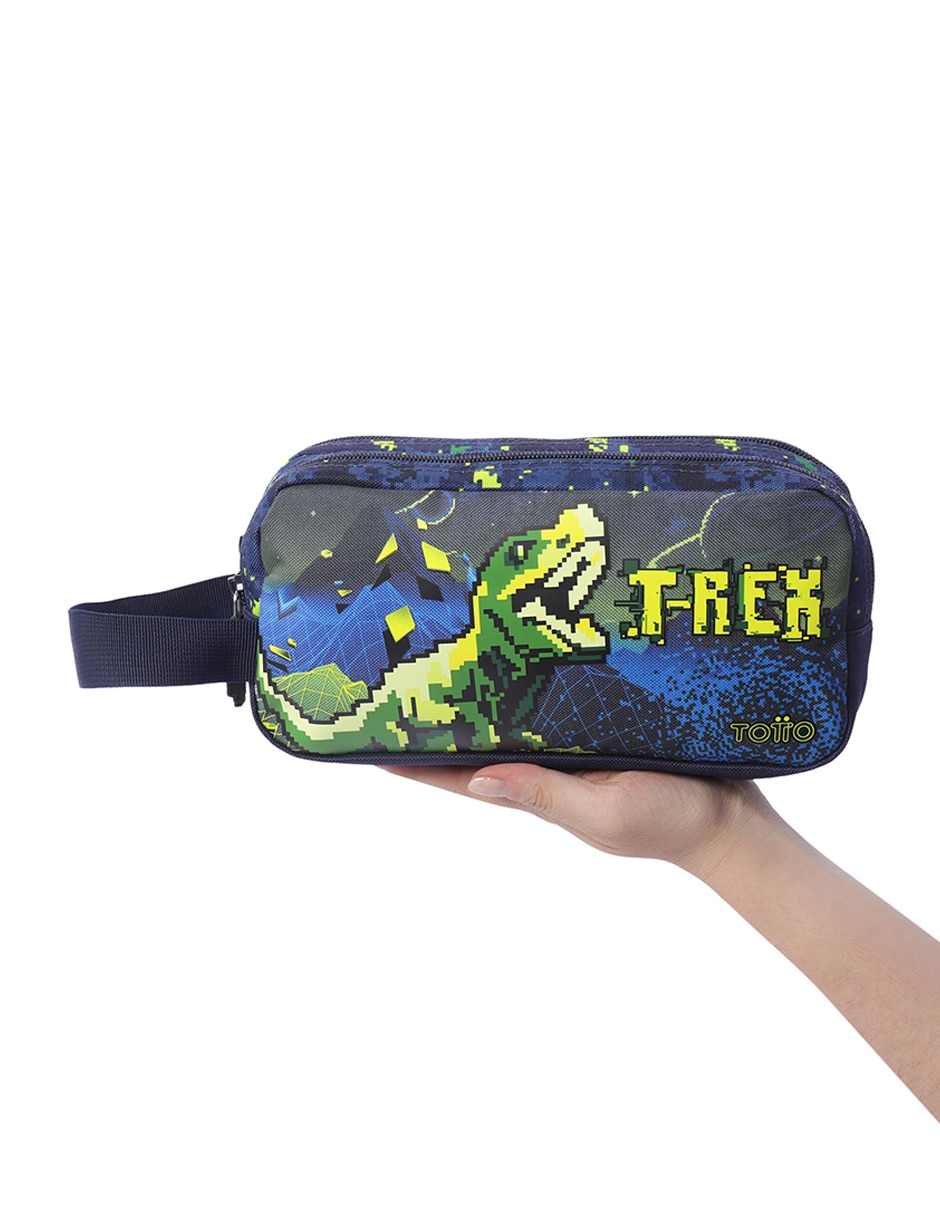 Set mochila escolar Dinosaurios Totto Combo Digisaurio L para niño