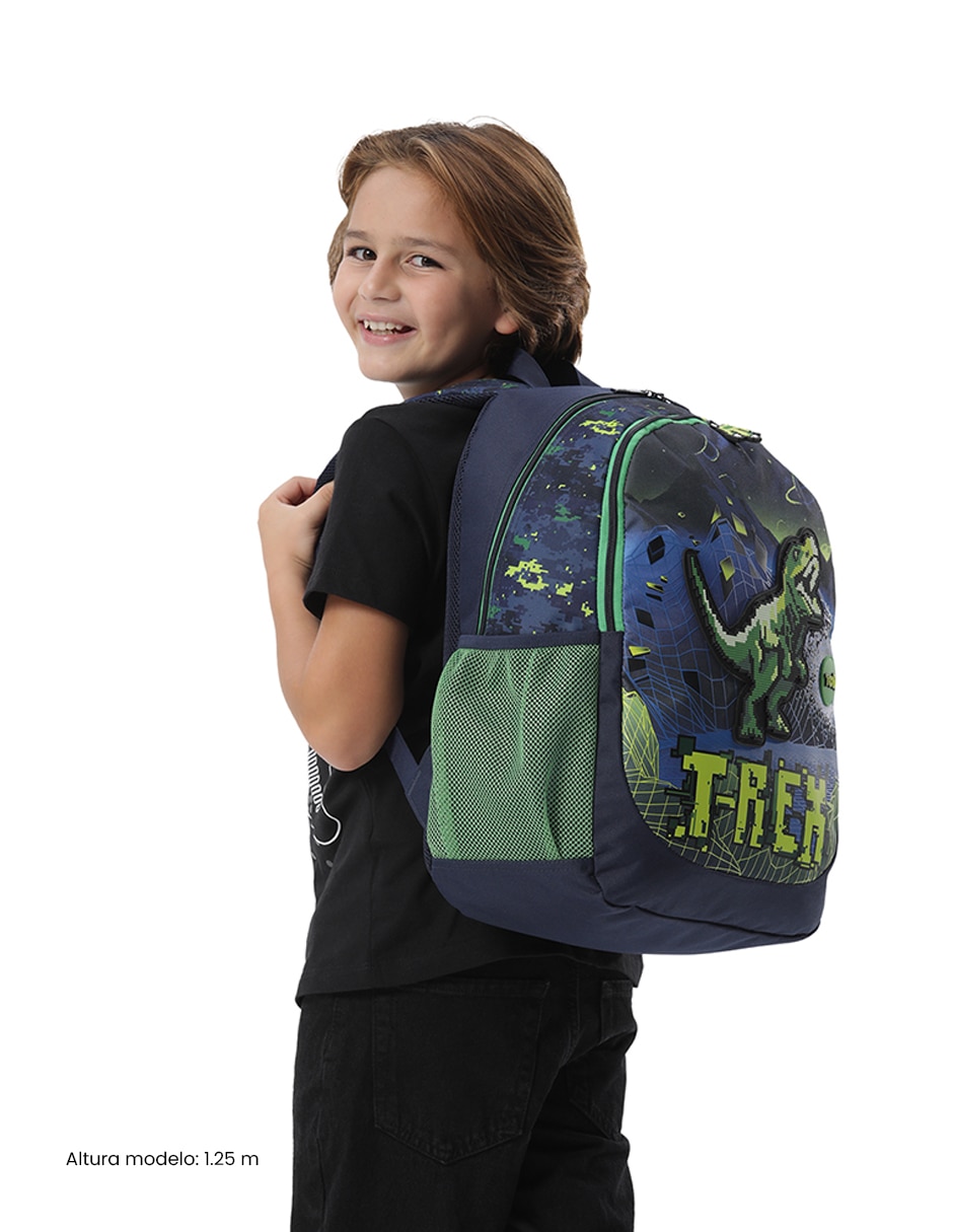 Set mochila escolar Dinosaurios Totto Combo Digisaurio L para niño