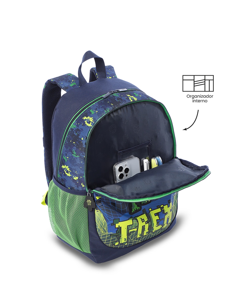 Set mochila escolar Dinosaurios Totto Combo Digisaurio L para niño