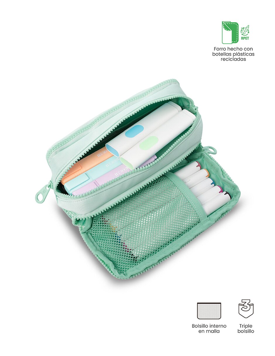 Set mochila escolar Combo Cluw para niña 4