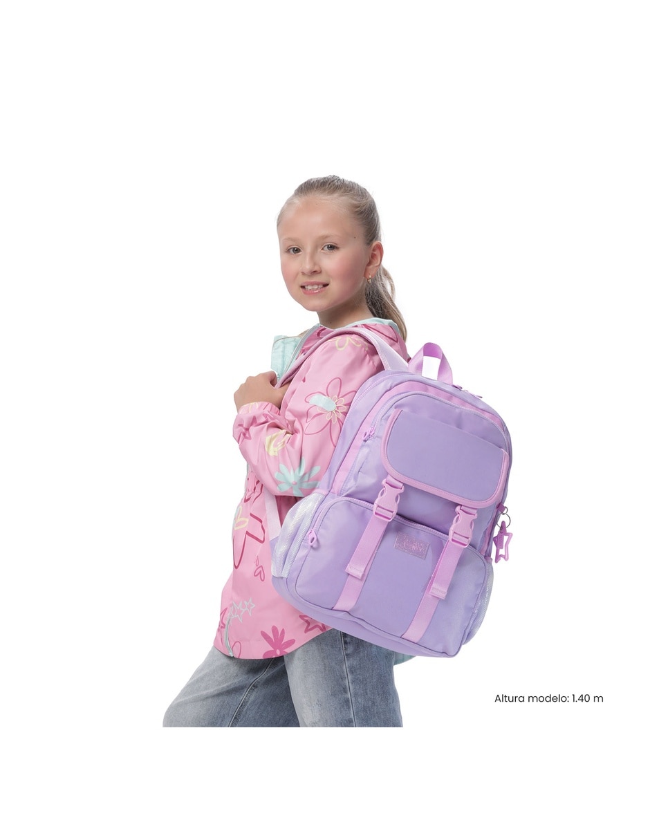 Set mochila escolar Totto Combo Cluw para niña