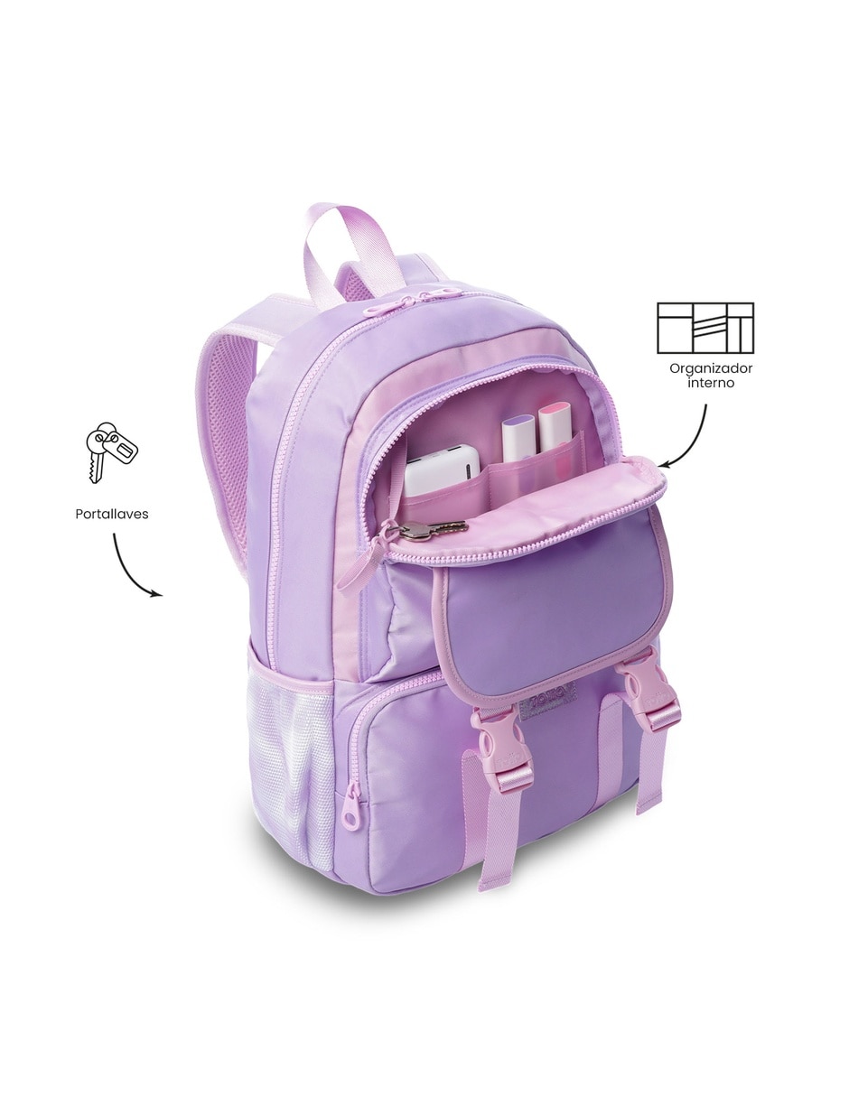 Set mochila escolar Totto Combo Cluw para niña