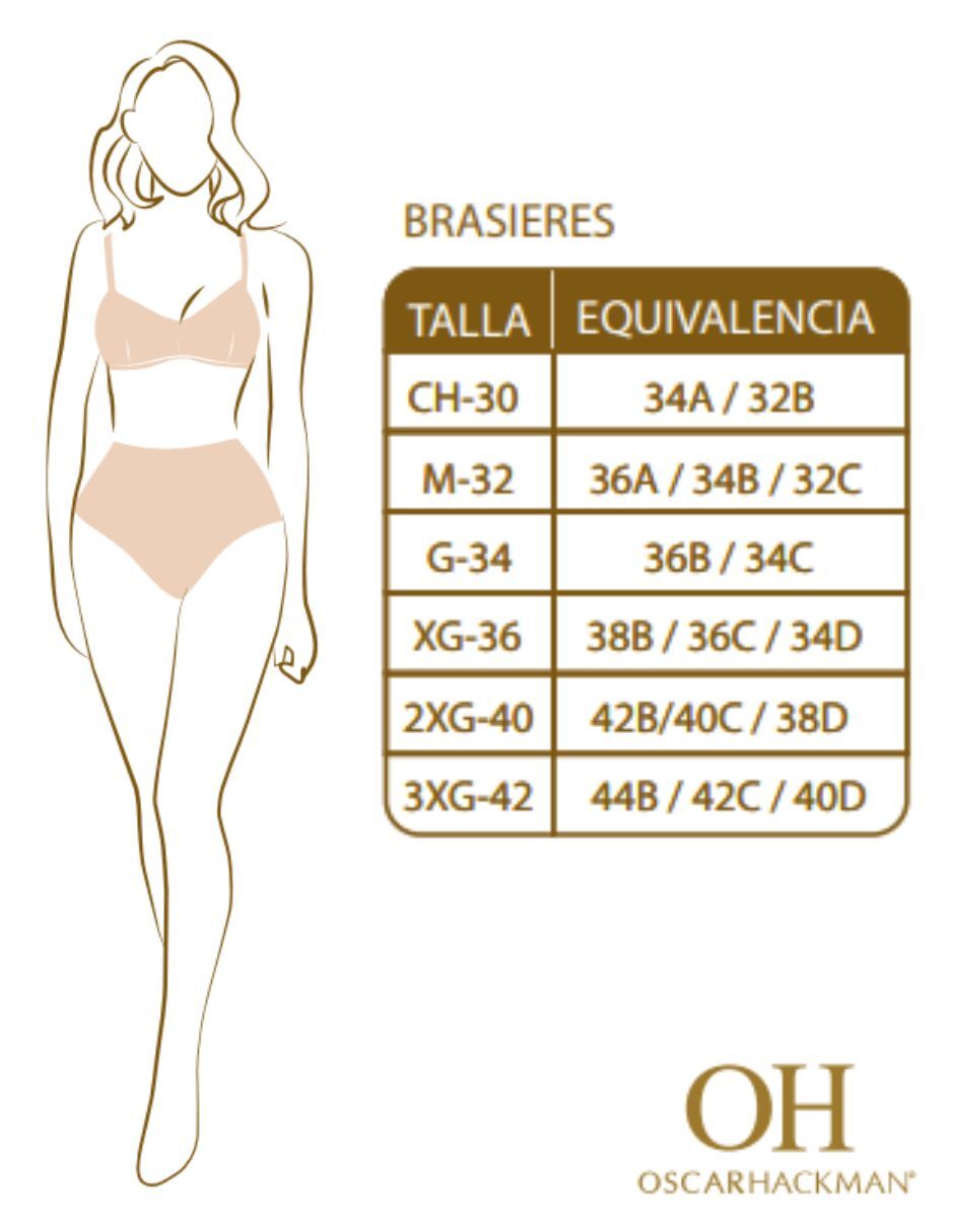 Brassiere deportivo OSCAR HACKMAN para mujer