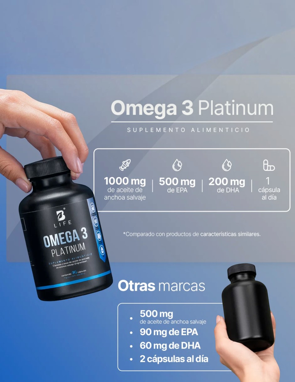 Omega 3 Platinum con Omega 3 2