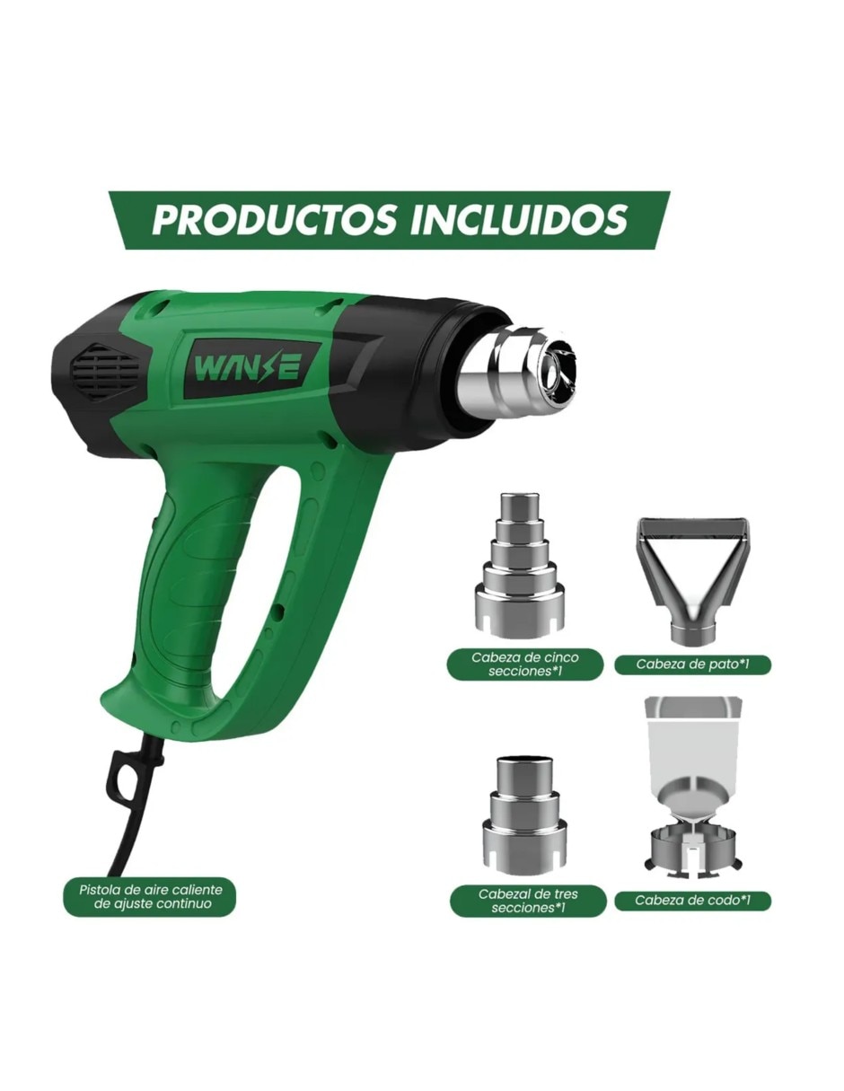 Pistola de calor de 2000 W 2