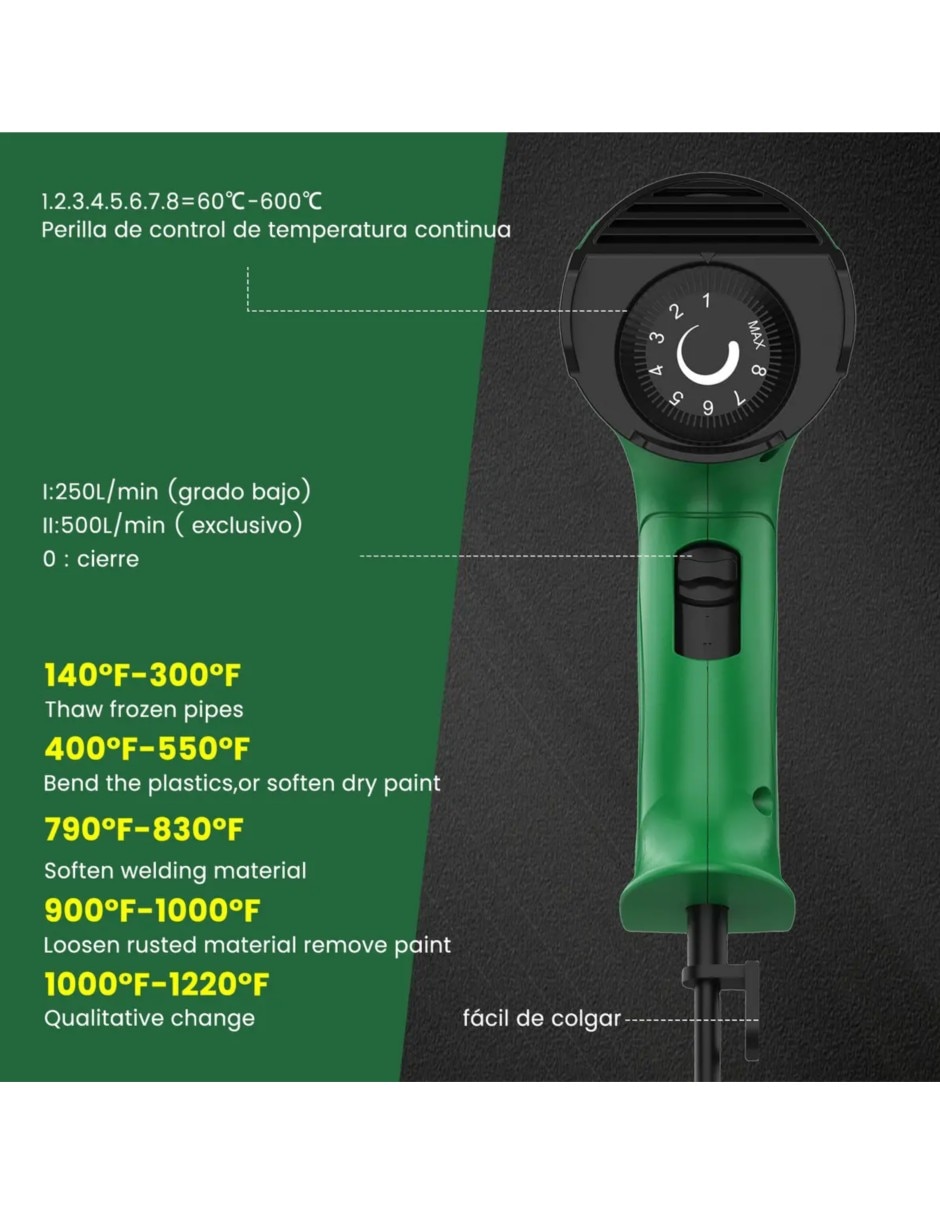 Pistola de calor de 2000 W 3