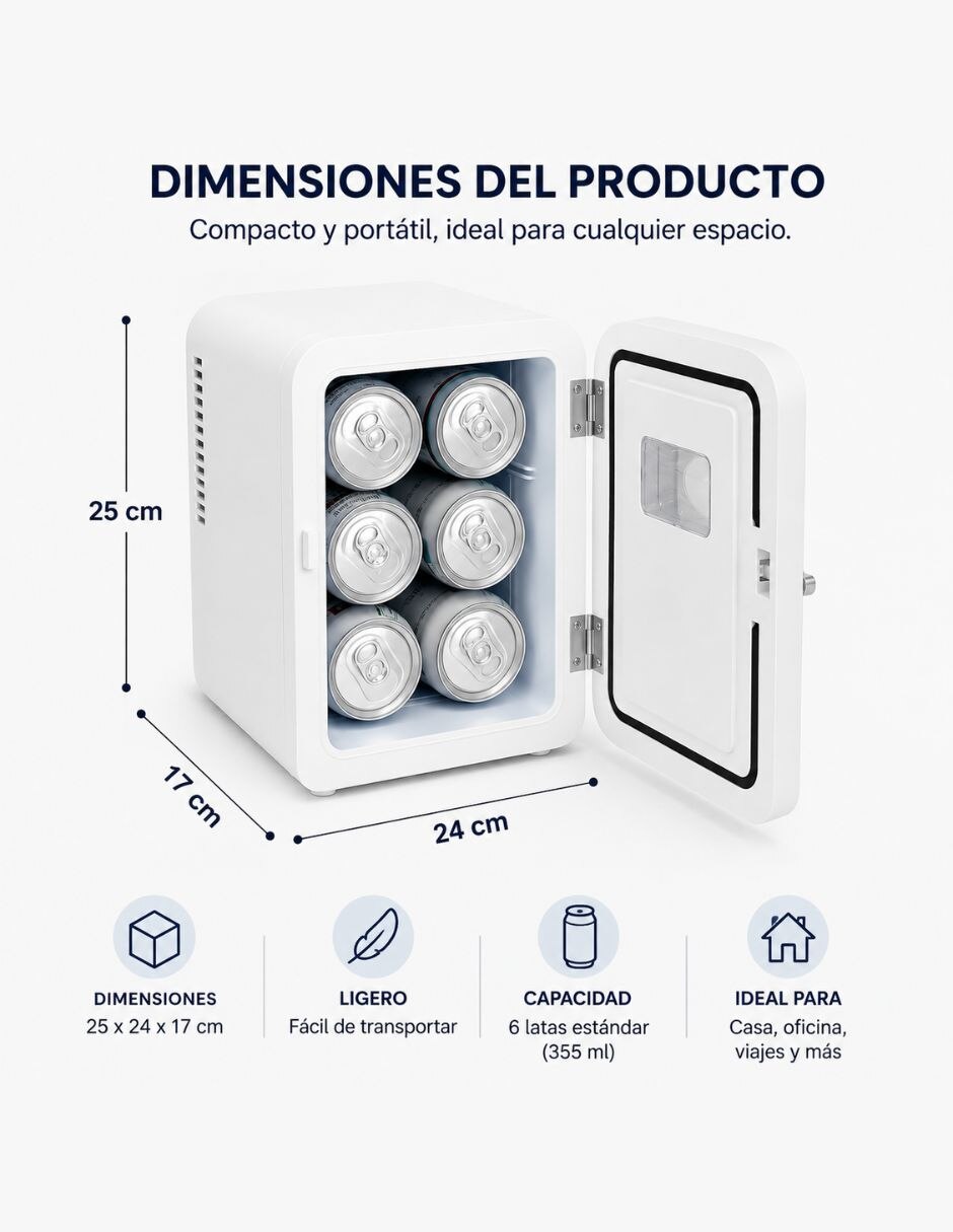 Mini refrigerador 4.5 L 4