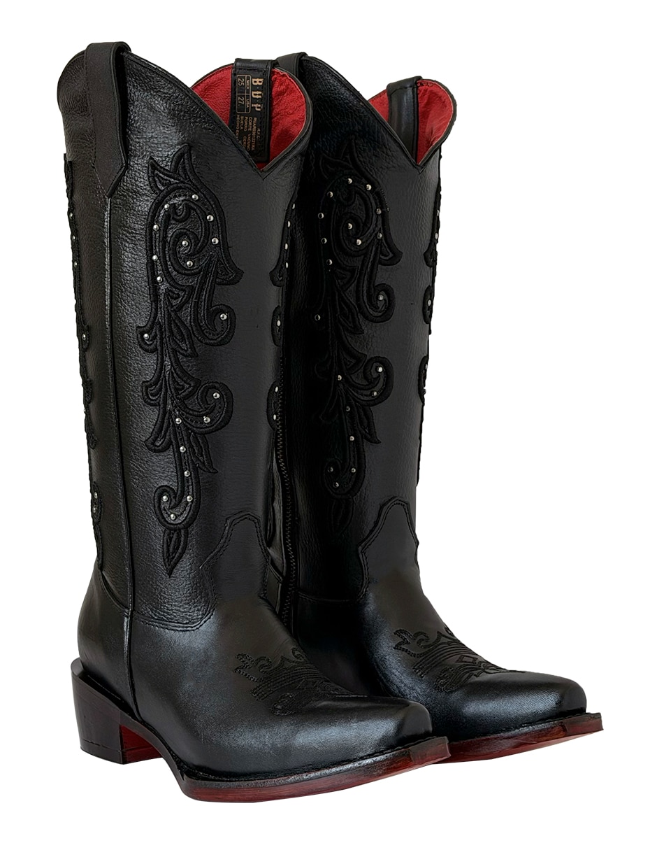 Bota cowboy Abajo de la rodilla BDP BOTAS DE PEDRO de piel bovino para mujer