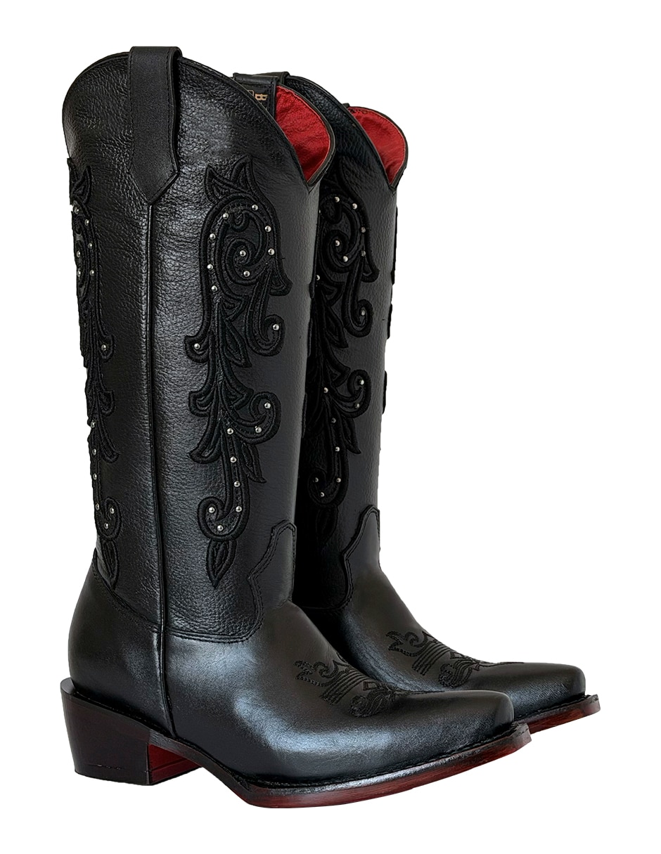 Bota cowboy Abajo de la rodilla BDP BOTAS DE PEDRO de piel bovino para mujer