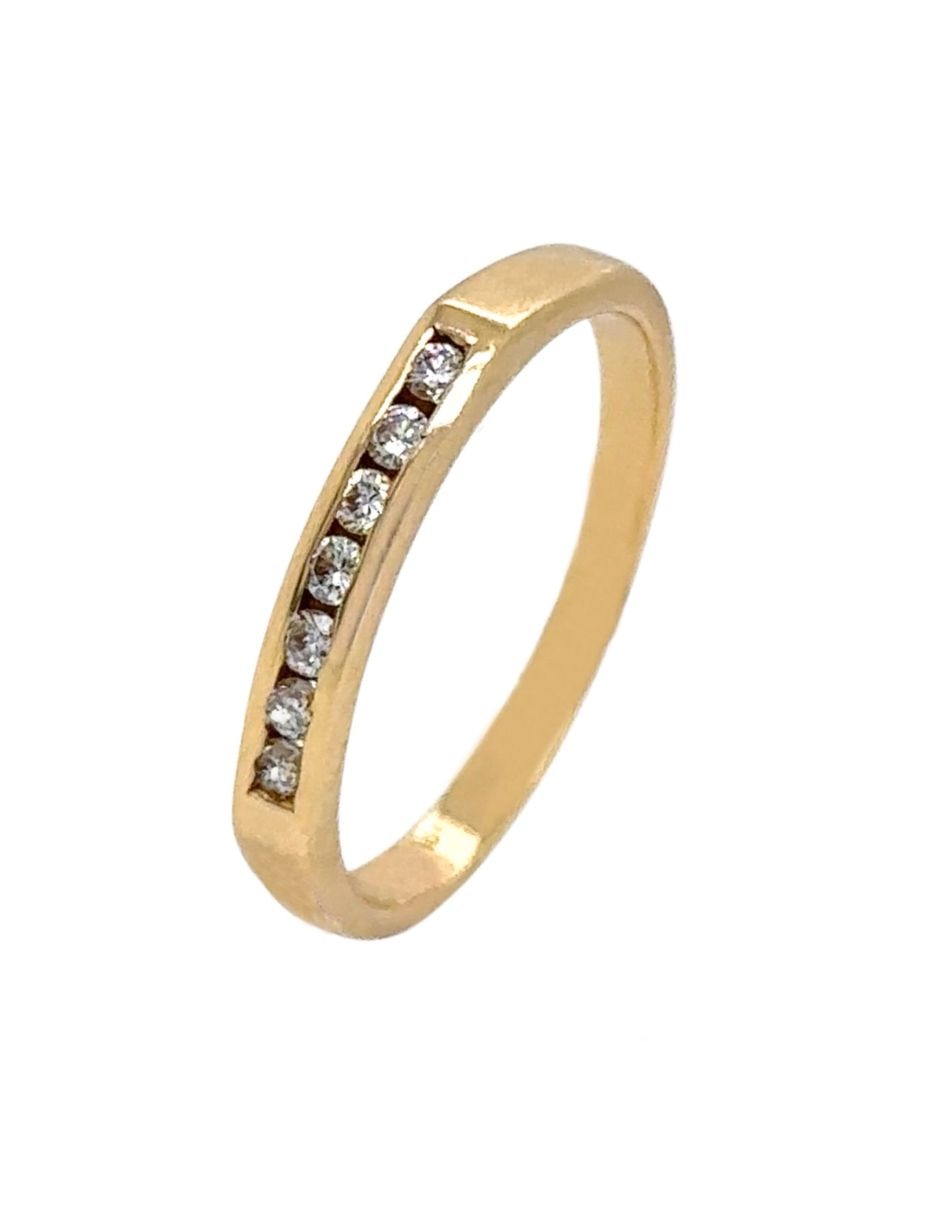 Anillo multi gemas ovalados jul2026 14 k de oro amarillo diamante brillante 2