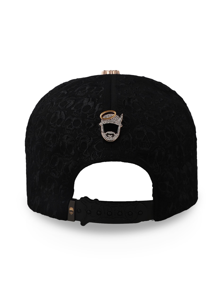 Gorra visera curva snapback BBB Hand Skull Negra ajustable para adulto 2