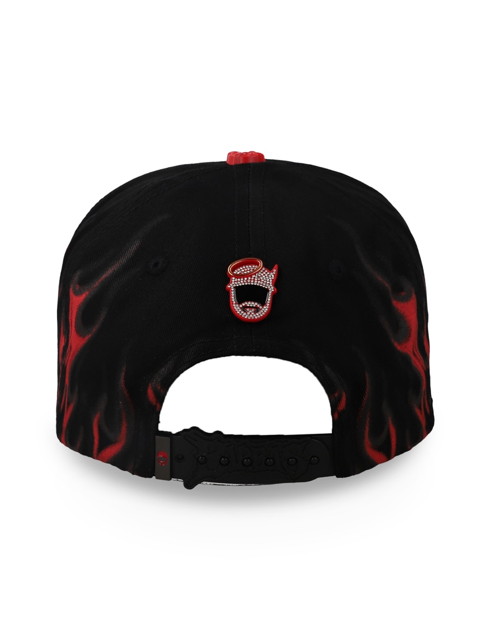 Gorra visera curva snapback Born Crazy Negra Ajustable para adulto 3