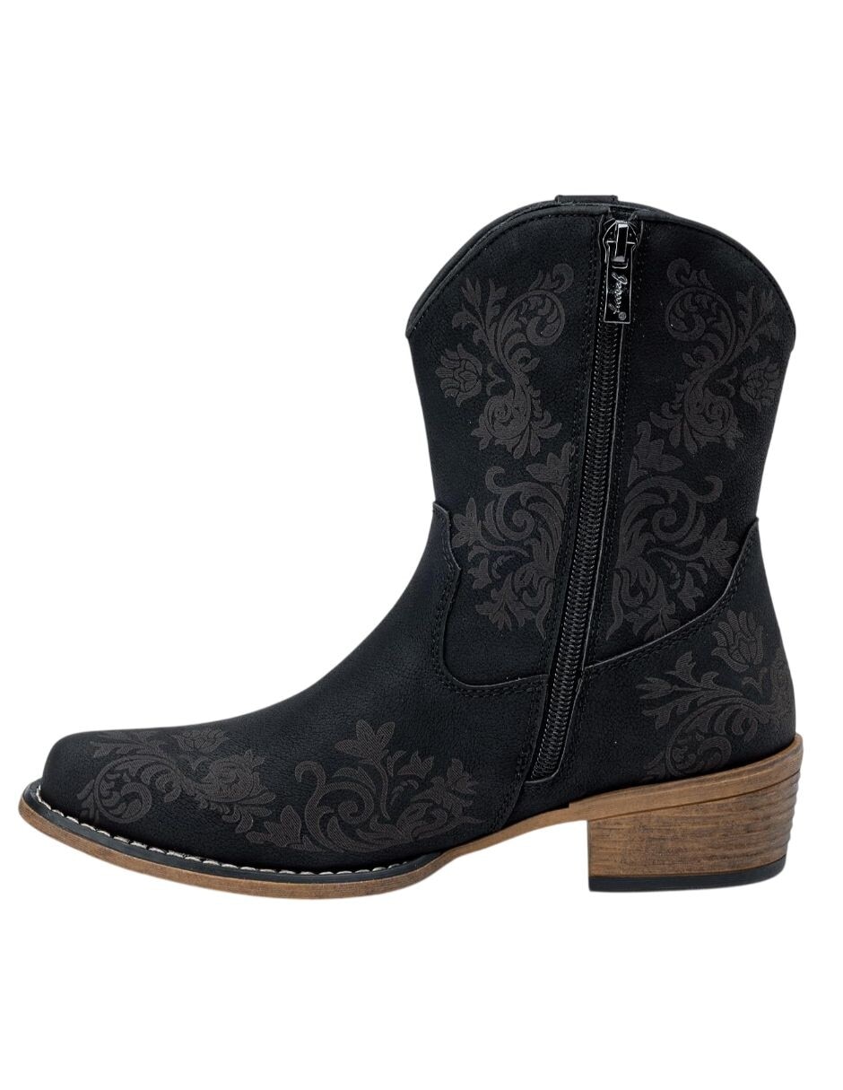 Bota cowboy arriba del tobillo para mujer 1