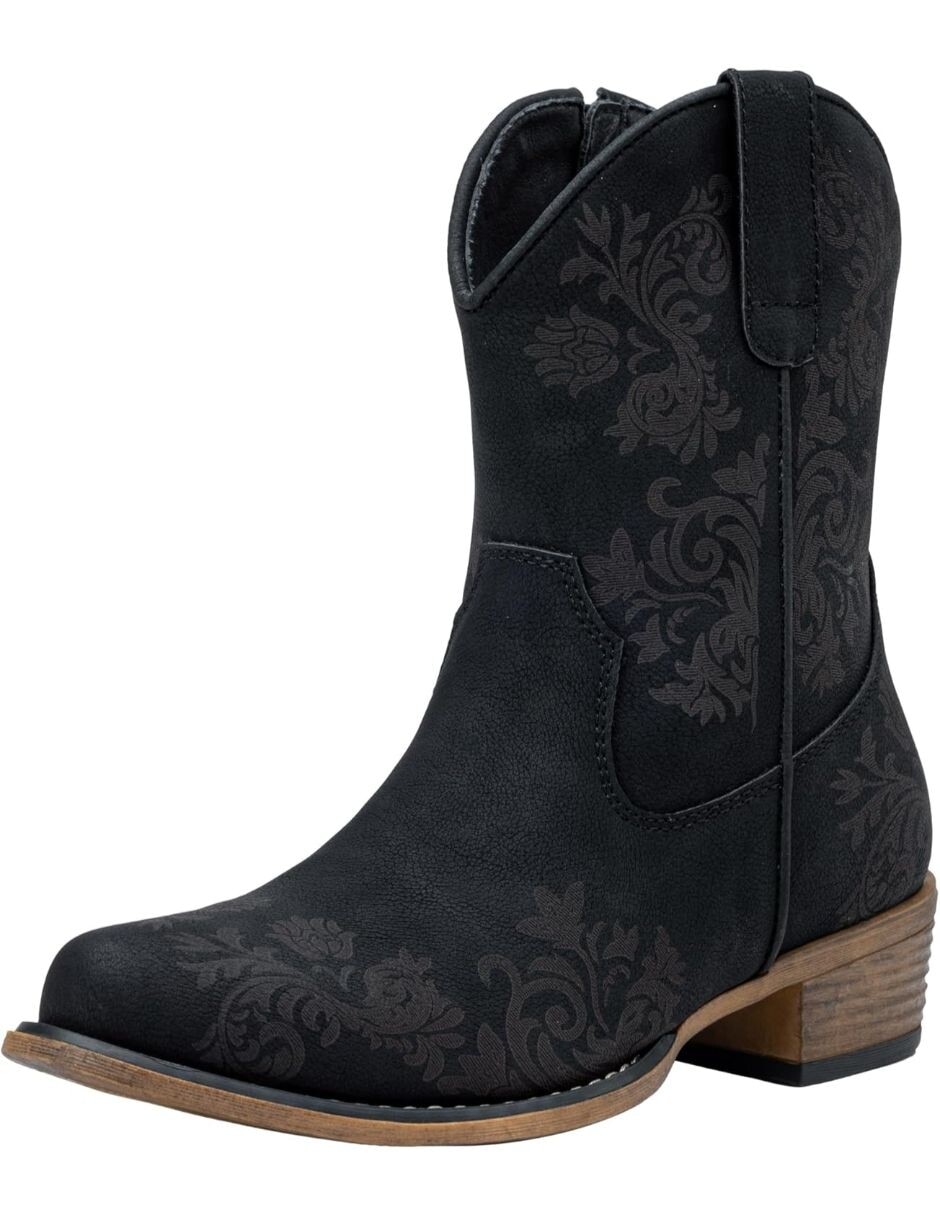 Bota cowboy arriba del tobillo para mujer 2