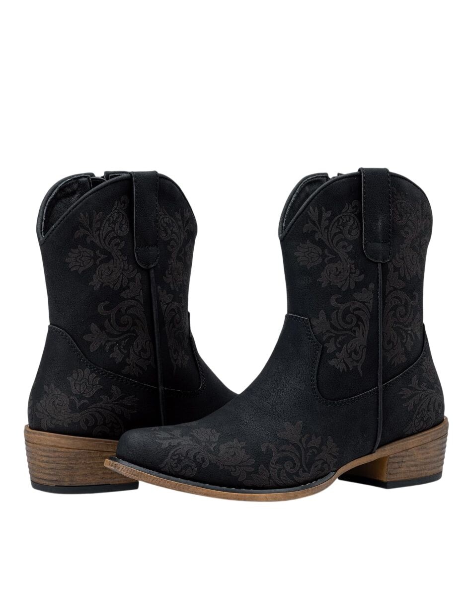 Bota cowboy arriba del tobillo para mujer 5